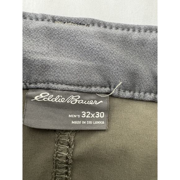 Eddie Bauer Convertible Tech Pants Mens 32x30 Green Nylon Spandex Outdoor Hiking - Picture 8 of 15